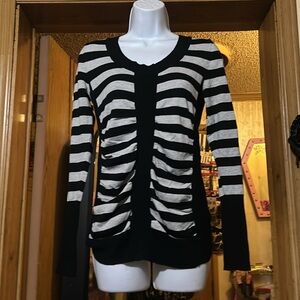 Bongo Long Sleeve Striped Top